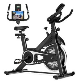 Upreign 710638949281 Exercise Bike Adjustable Resistance Cycling For Home - Black