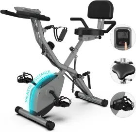 Uslim-818 Uslim 445051585596 Foldable Exercise Bike Stationary Bikes For Home 5 In 1 Indoor Workout Cy
