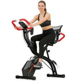 Uslim-807-02 Uslim Foldable Exercise Bike For Home Uright And Recumbent Stationary With Er
