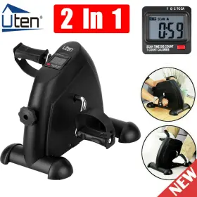Uten 6921761166511 Mini Pedal Exercise Bike Resistance Leg/arm Rehab Trainer With Lcd Gym Office