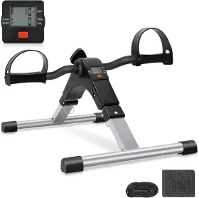 Uten 705353120510 Folding Pedal Exerciser Under Desk Bike Mini E