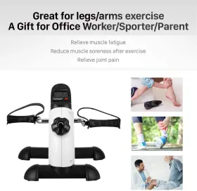 Uten-bike-x1621 Uten 841834140896 Mini Exercise Bike Under Desk With Lcd Screen Displays White #2
