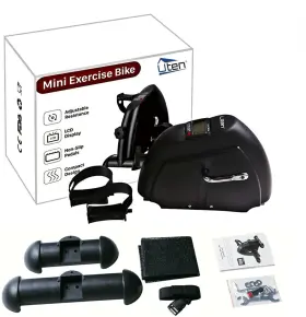 Uten-bike-x1460 Uten 841834140902 Mini Exercise Bike Under Desk Pedal Exerciser Peddler #2