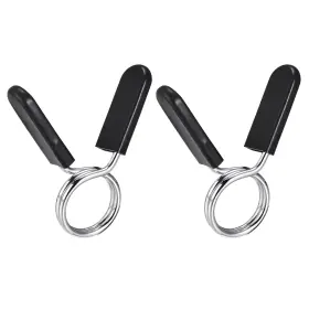 A21122200ux0083 Uxcell Spring Clip Collars 2pcs 27mm Gym Weight Bar Barbell