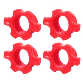 A24013100ux0263 Uxcell Dumbbell Bar Nut Barbell Screw 2.5cm Spin-lock Collars 54 Mm Red