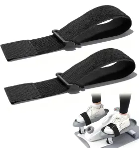 Valuebargain 5135txmp6765 2pcs Bike Pedal Straps Black Adjustable Leg Exerciser Traction Secur