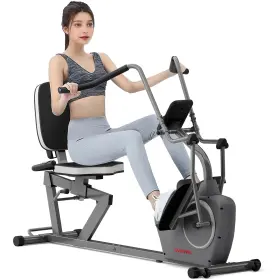 Vsrb408 Vanswe Recumbent Exercise Bike With Arm Exerciser For Seniors Adults Home Training -