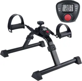 Vaunn 705353213045 Desk Bike Pedal Exerciser With Electronic Display For Indoor Physical Ther