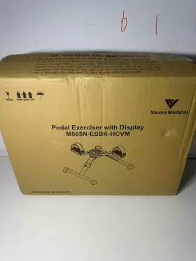 Vaunn Medical M656n-esbk-hcvm Folding Pedal Exerciser With Electronic Display For Legs And Arms