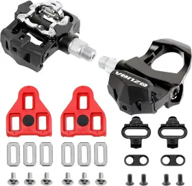 Vz-e02xr-009 Venzo Sealed Fitness Exercise Indoor Bike Bicycle Pedals And Cleats - Compatible W