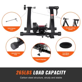 Vevor 197988196266 Bike Trainer Stand Magnetic Stationary For 26 Inch -29 Wheels 6 Resista #3