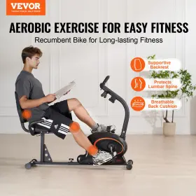 Vevor 197988304234 Recumbent Exercise Bike Magnetic Resistance Stationary Adult Senior #2