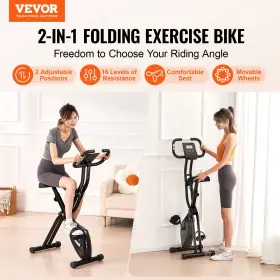 Vevor 197988766070 Folding Exercise Bike Fitness Stationary Upright Indoor Cycling