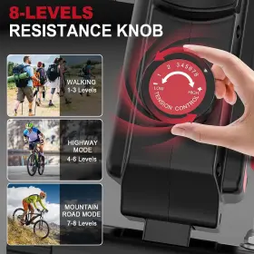 Eb512a Vigbody Under Desk Bike Pedal Exerciser Magnetic Mini Exercise Cycle Leg Exe #3