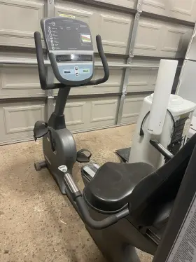 Vision Fitness R70-02 Recumbent Bike Magnetic Resistance Cup Holder Wheels Gray