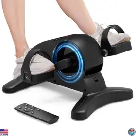 B0d22dk76q Visit The Ukeep Store Mini Under Desk Exercise Bike Motorized Pedal Exerciser For Seniors 12 Speeds