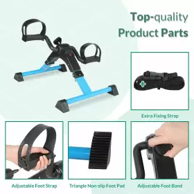 Vivijason 791258286741 Pedal Exerciser - Folding Portable Exercise Peddler Under Desk Mini Exercis #3