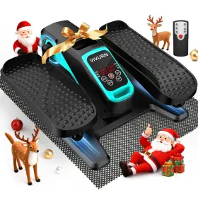 Vivurn-018 Vivurn 792671639060 Under Desk Elliptical 12 Speed 5 Modes Mini Motorized Medium Blue