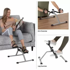 Wakeman 886511925489 Under-desk Stationary Bike - Indoor Below-desk Exercise Pedal Fitness Machine #3