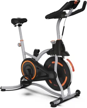 Wellg Wg-521b Exercise Bike Indoor Cycling With Digital Display Heart Rate Sensors