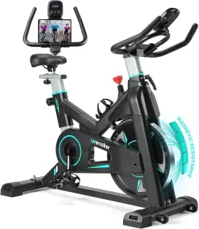 Wenoker 768771917766 Exercise Bike Magnetic Resistance Stationary For Home Indoor With