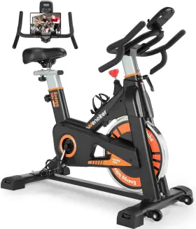 Wenoker 768795777810 Exercise Bike Stationary For Home Indoor With Silent Belt Drive