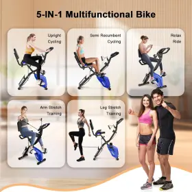 Wht100102 Whtor Folding Exercise Bike 5 In 1 Stationary For Home / 16-level Adjustable Resi #2