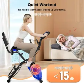 Wht100102 Whtor Folding Exercise Bike 5 In 1 Stationary For Home / 16-level Adjustable Resi #3