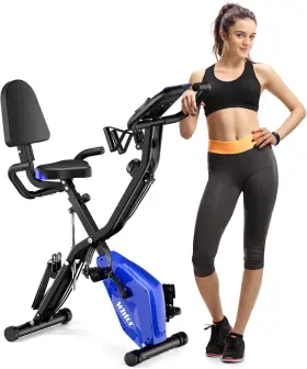 Wht100102 Whtor Folding Exercise Bike 5 In 1 Stationary For Home / 16-level Adjustable Resi