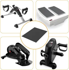 Tyjdhheis50 Wiojtry Ellipse Leg Exerciser Machine Non-slip Mat Apply To Under Desk Black #2