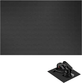 Tyjdhheis50 Wiojtry Ellipse Leg Exerciser Machine Non-slip Mat Apply To Under Desk Black