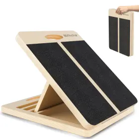 Ymws018 Withstar Portable Wooden Slant Board For Calf Stretching Squats Stretcher Pilates