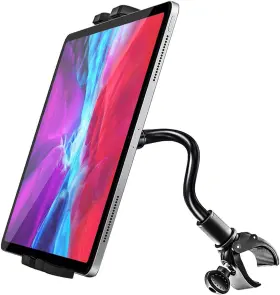 Woleyi 313018199124 Gooseneck Spin Bike Tablet Mount Elliptical Treadmill Holder Ind