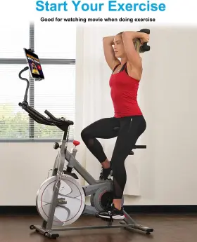 Woleyi 313047860835 Gooseneck Tablet Holder For Spin Bike Peloton Mount Exercise #2