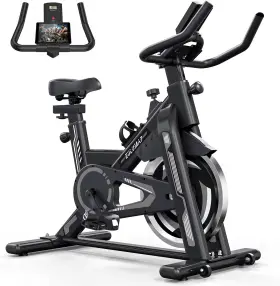 Xmsj 744759680860 Exercise Bike - Indoor Cycling For Home Gym With Tablet Holder And Lcd Moni #2