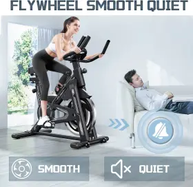 Xmsj 744759680860 Exercise Bike - Indoor Cycling For Home Gym With Tablet Holder And Lcd Moni
