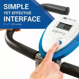 135416 Xterra Fitness Folding Exercise Bike 225 Lb Weight Capacity Cordless Battery Powe #3