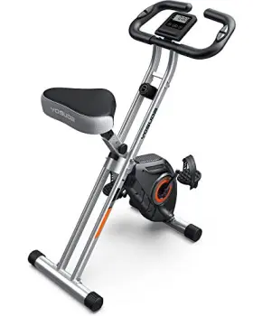 X-1-01 Yosuda Folding Exercise Bike Foldable Stationary Workout Gym - Black