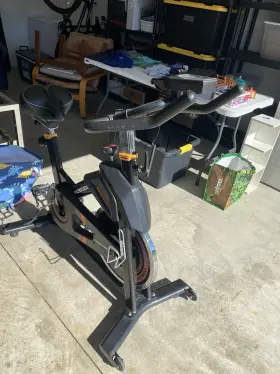 Yosuda Yb007a Upright Magnetic Exercise Bike With Lcd Display Black/orange