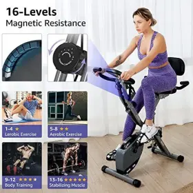 Bw-fnb01x Youten Exercise Bike For Home Workout Stationary 330lb Capacity 16-level White #3
