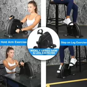Yssoa 198401000177 Pedal Exercise Bike Under Desk Exerciser Portable Mini Exerc #2