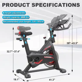 Ytyin 445036018033 Exercise/workout Bikes Stationary Indoor Cycling Pad Mount And Lcd Monitor Home #3