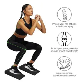 Zalaxt 717352432822 Squat Wedge-calf Stretch Ramp-foot Stretcher For Plantar Fasciitis-for Calf S #2