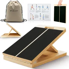 Zaloom 199284632974 Wooden Slant Board For Calf Stretching - 6 Adjustable Angles 400 Lbs Capacit
