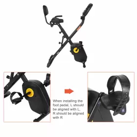 Gt-71061154 Znts Home Folding Exercise Bike Black 71061154 #3