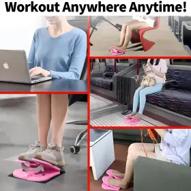 Zufumi 658370693386 Mini Foldable Leg Exerciser Portable Foot Pedal Exercise Machine Under Desk S #3