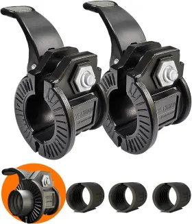 Zy-huan 746197623225 Barbell Clips 1 Inch Clamps 0.9-1.18inch Quick Release Weight Black