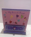 Barnes & Nobles Hearts My Favorite Things Jewelry Keepsake Box Books Are Fun. Fixed Price $15.00.