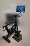 Myxfitness Upright Exercise Bike Touchscreen Magnetic W/ Mat Bag. Fixed Price $200.00.