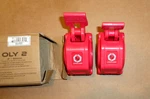 Lock-jaw 2 Olympic Barbell Collar Quick Release Clamp Red. Fixed Price $45.00.